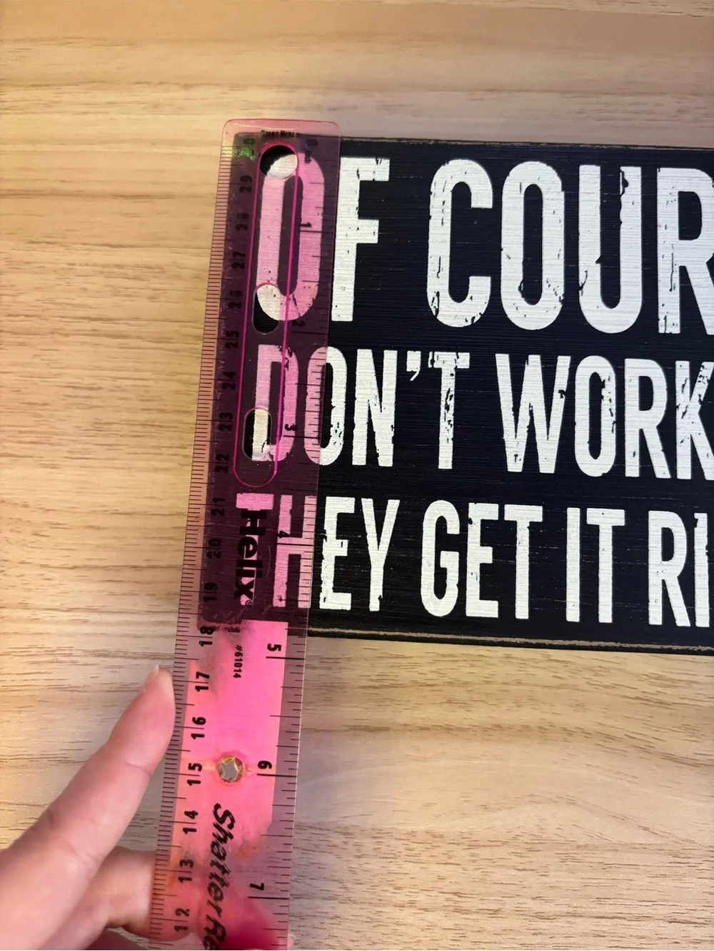 Girl Boss Lady Boss Wood Block Sign Feminist Women Funny Office Decor